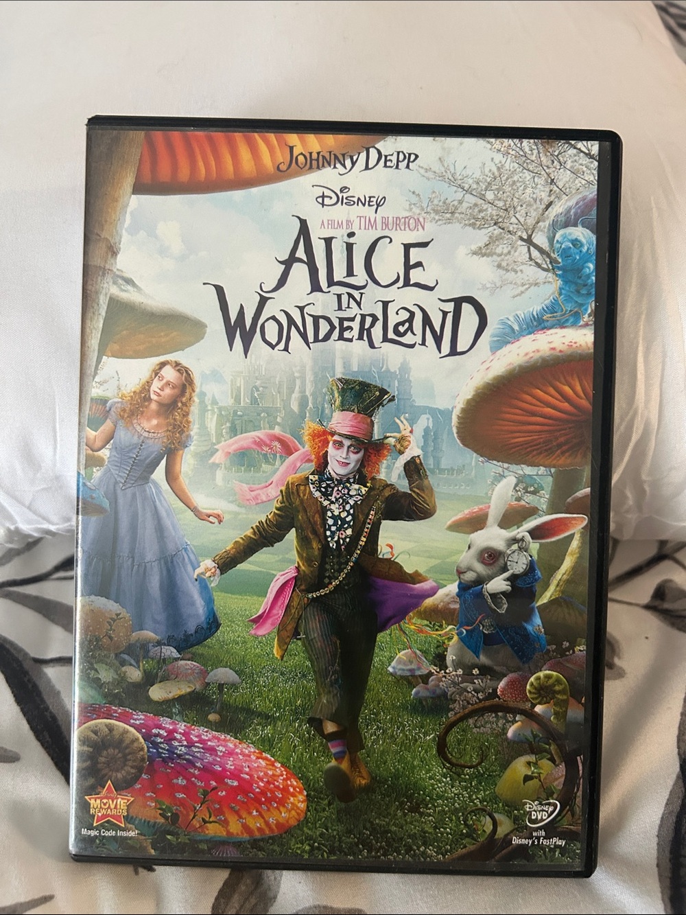 Disney Alice in Wonderland DVD — Green, Purple, Pink, Blue